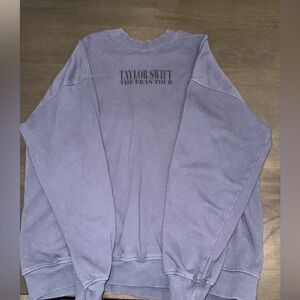 TAYLOR SWIFT THE ERAS INTERNATIONAl BLUE CREW NECK